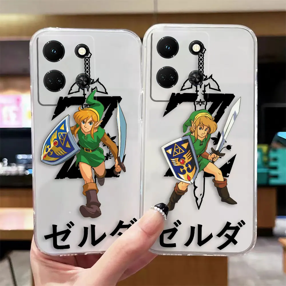 Clear Phone Case For Infinix NOTE 10 11 12 30 30i SMART 4 5 6 7 ZERO CAMON 19 20 PRO Case Funda Cartoon The L-Legend of Z-Zelda