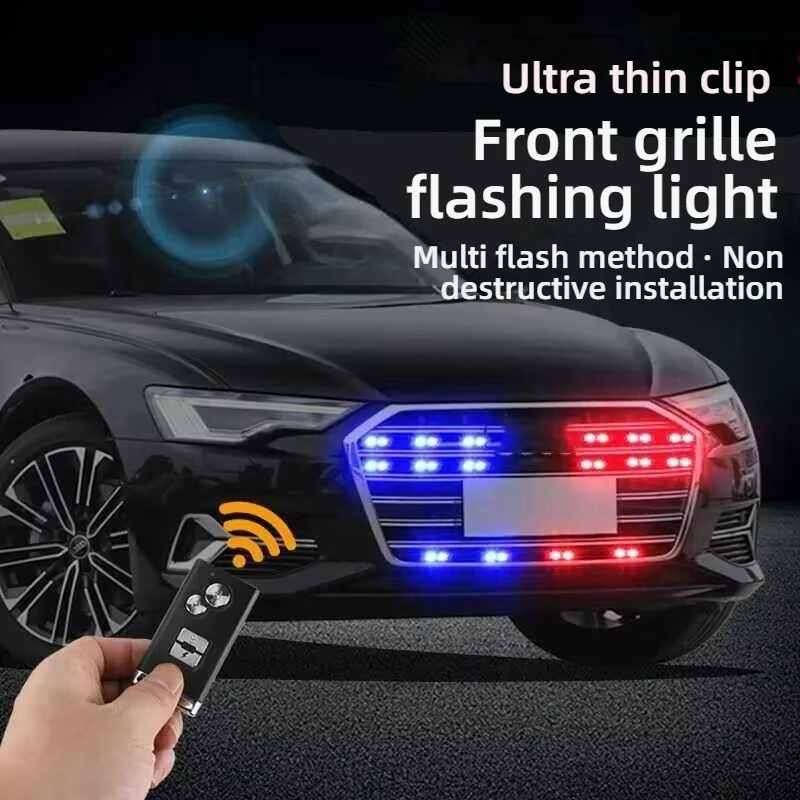 

Универсальная светодиодная фара для решетки радиатора автомобиля, дымчато-красная, синяя, янтарная, белая, светодиодная лампа «Орлиный глаз» для внедорожников, квадроциклов, 12В 24В