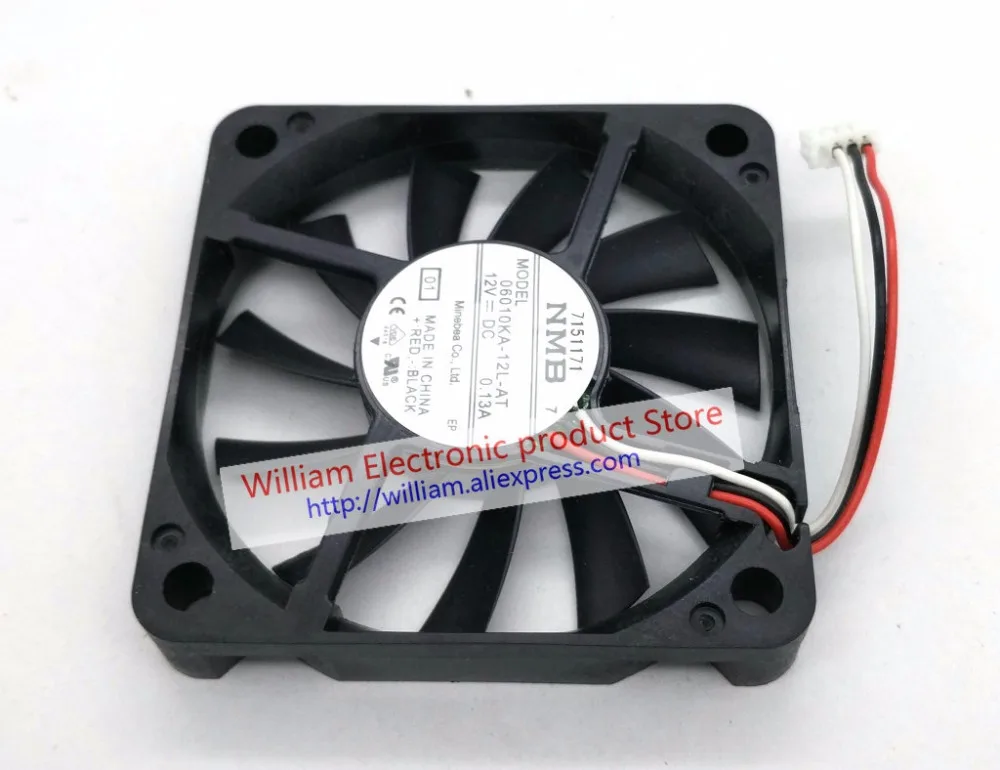 New Cooling Fan for Projector 06010KA-12L-AT DC12V 0.12A 60x60x10MM 3 Lines