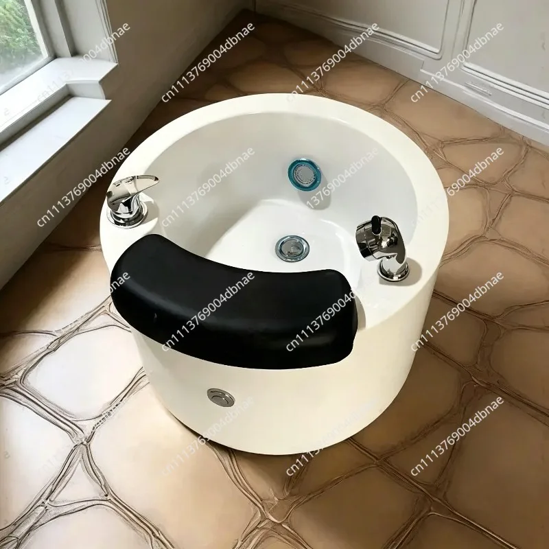 Round /  Square Professional Spa Jet Pedicure Spa Tub with 7 Color LED and Acrylic Foot Massage Tub for Salon & Home Spa