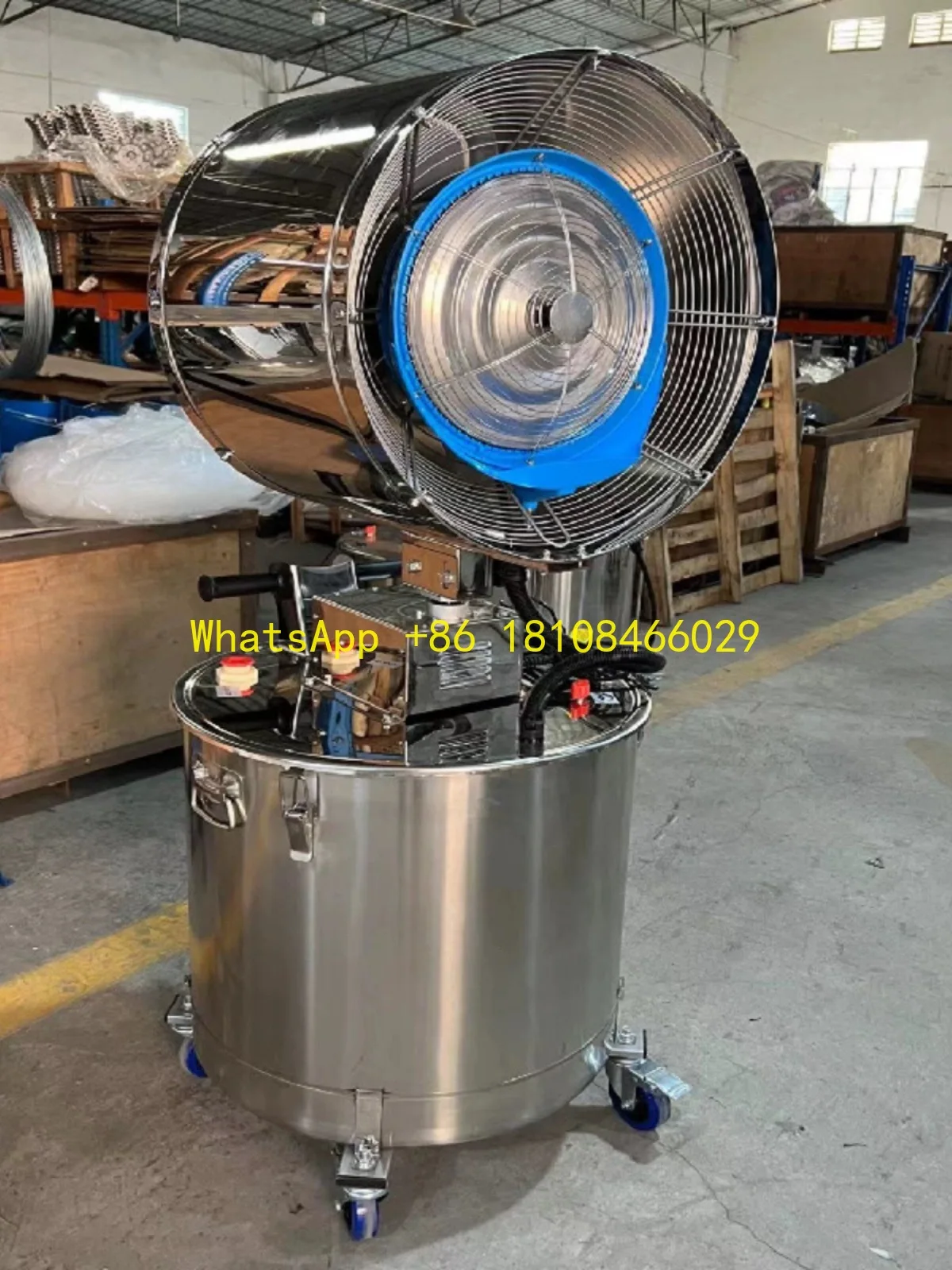 G ورشة عمل الإلكترونية قائمة بذاتها المرطب مروحة رذاذ الدواجن الصناعية الدفيئة كول تطهير إزالة الغبار 180 شاكين