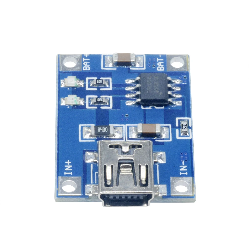10 Buah Micro USB 5V 1A 18650 TP4056 Modul Pengisi Daya Baterai Lithium Papan Pengisi Daya dengan Perlindungan Fungsi Ganda 1A Li-ion