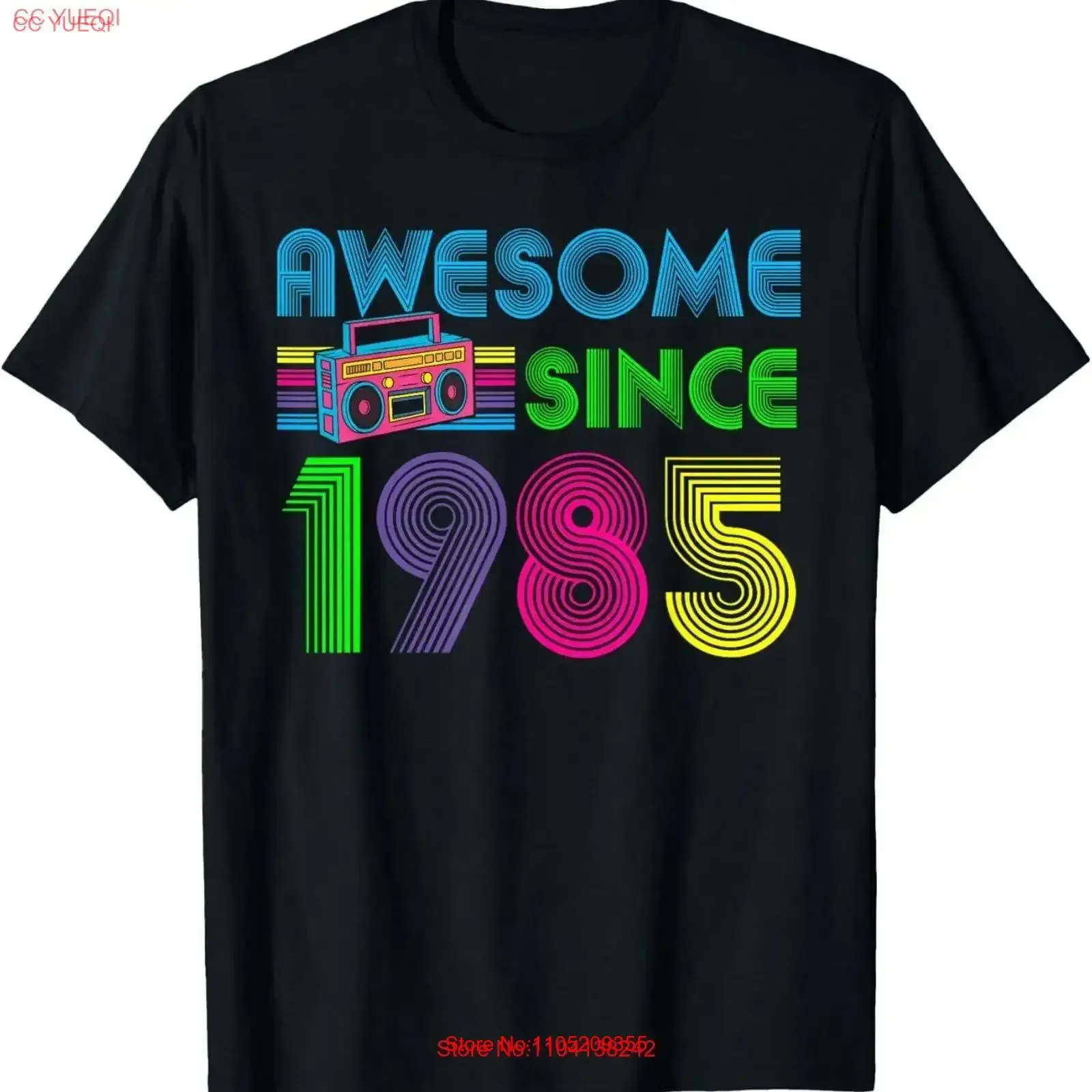 تي شيرت ريترو عتيق 80s رائع منذ عام 1985 36th عيد الميلاد تي شيرت عتيق جرافيك مغسول مريح متعدد الاستخدامات للارتداء اليومي #1