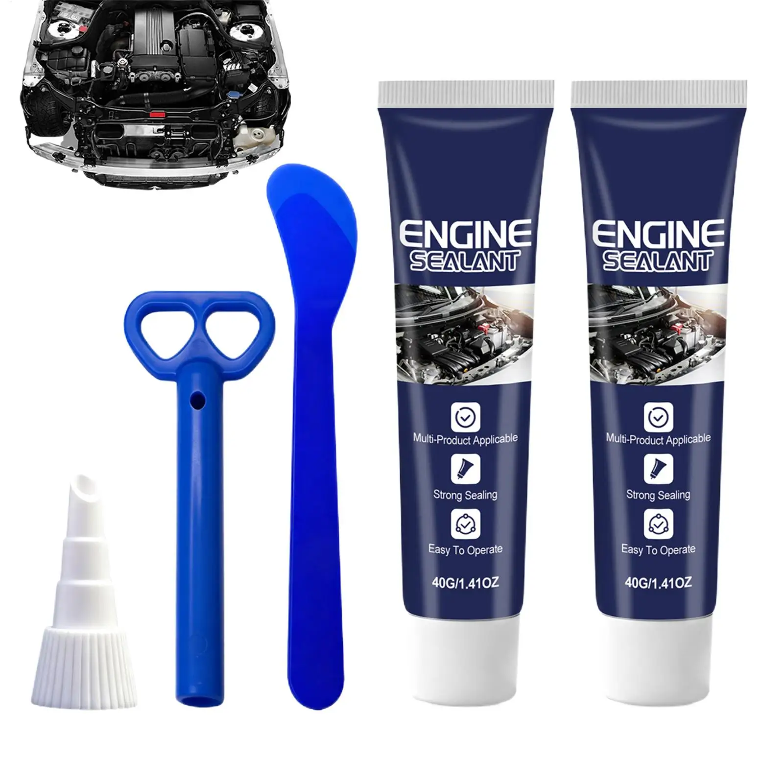 High Performance Engine Sealant for Car and Motorcycle Strong Seal Waterproof Fast Drying Safe Odorless for Maintenance Engine