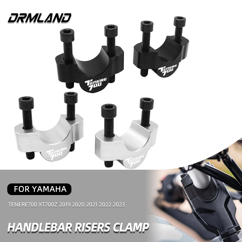 20MM Handlebar Risers Clamp For YAMAHA TENERE700 XT700Z 2019-2023 Motocycle Accessories TENERE 700 Bar Mount Clamp Top Cover