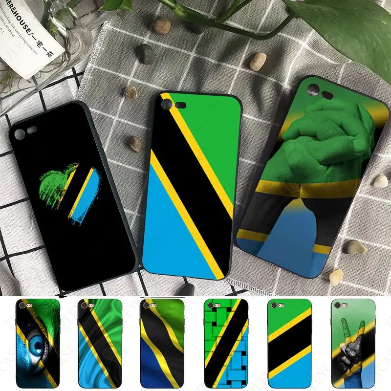 soft transparent Tanzania National Flag phone cover for iPhone 12 15pro 13PRO 7 8Plus XR 14PLUS 11pro 12promax 12mini case coque