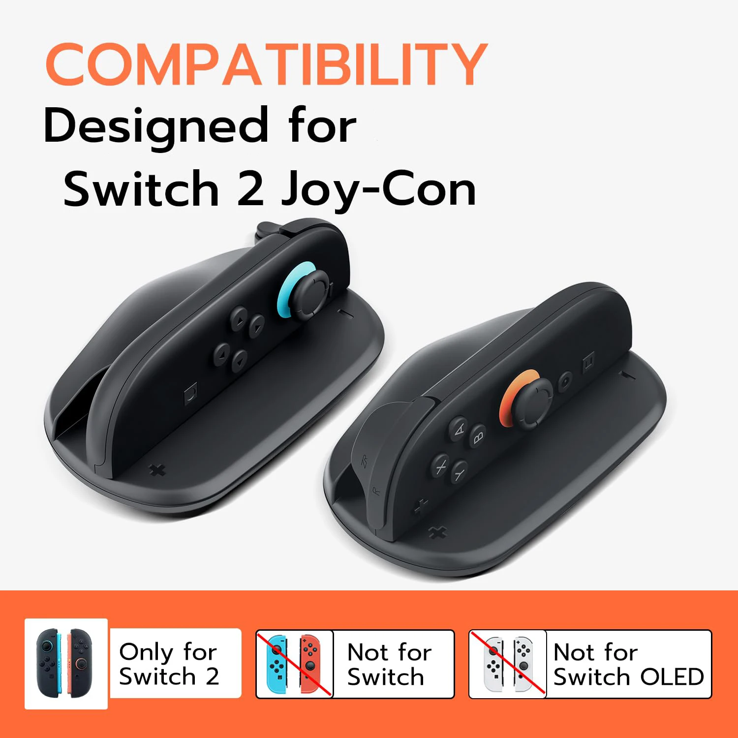 

2 шт. подставка для мыши Joy-Con для Nintendo Switch 2, держатель игрового контроллера, кронштейн, основание для Switch 2, аксессуары Joy-Con