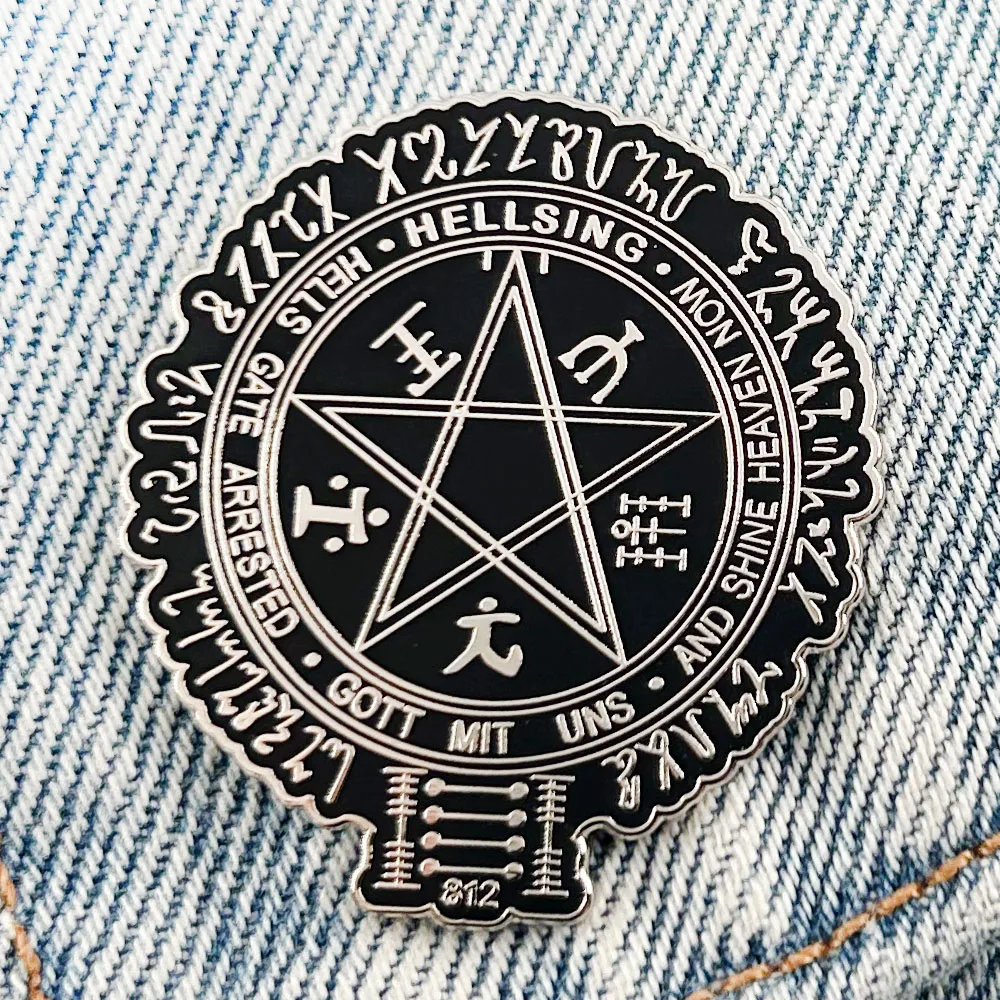Hellsing Mark Brooch: The Perfect Goth Tribute for True Fans of Alucard