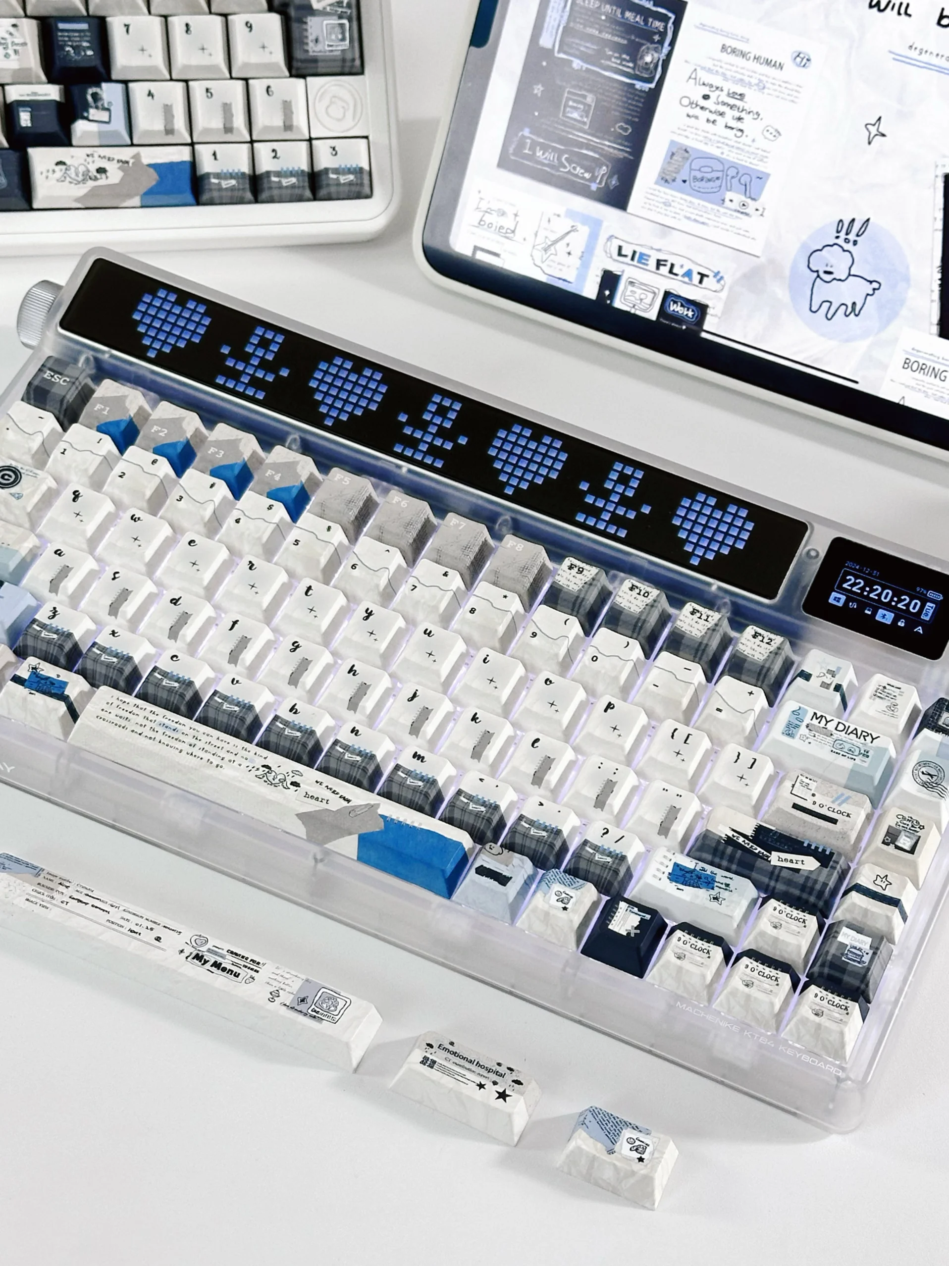 Winter keycaps ins Original keycaps Mechanical keyboard Customized keyboard Simple style Premium keycaps pbt five sides