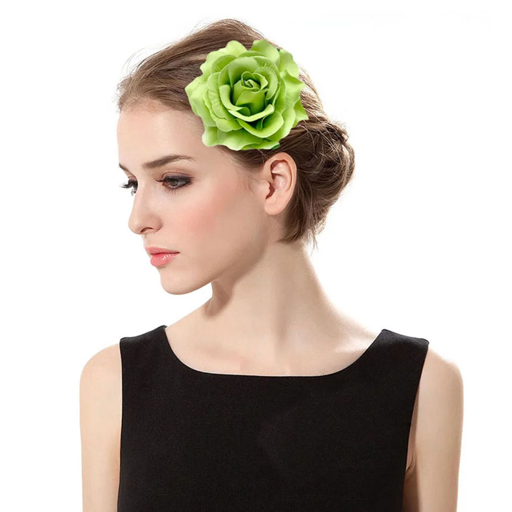 

6pcs Rose Brooch Corsage Cloth Flower Dress Pins Elegant Artificial Bridal Decoration Bride Breastpins
