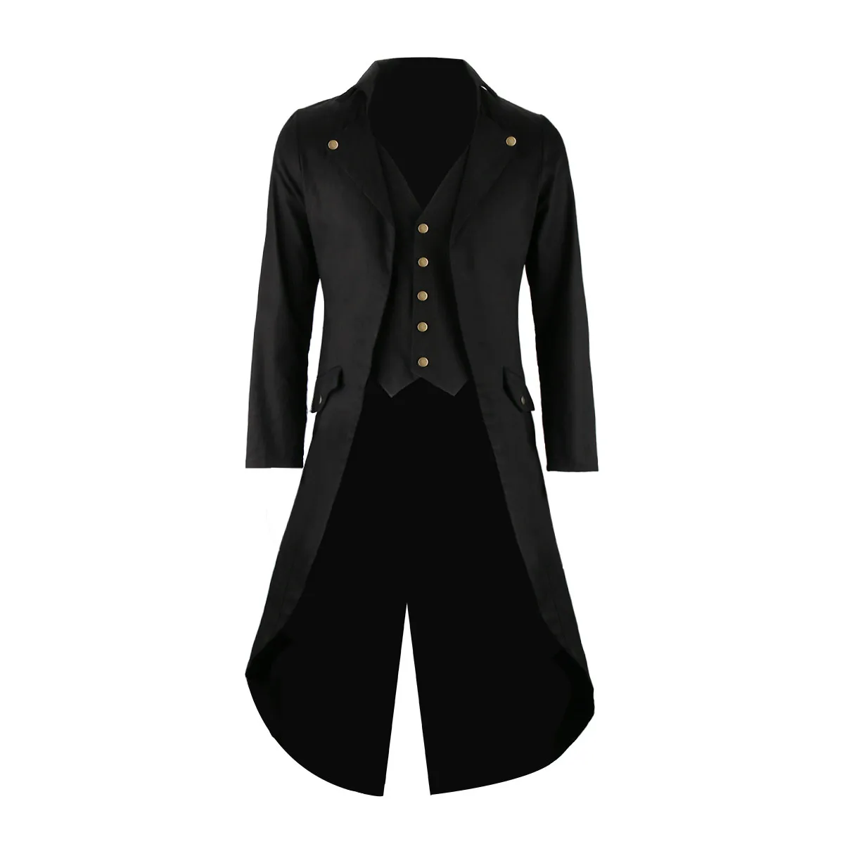 

Men's Retro Gothic Steampunk Tailcoat Jacket Suit Halloween Costume In Stock Takerlama