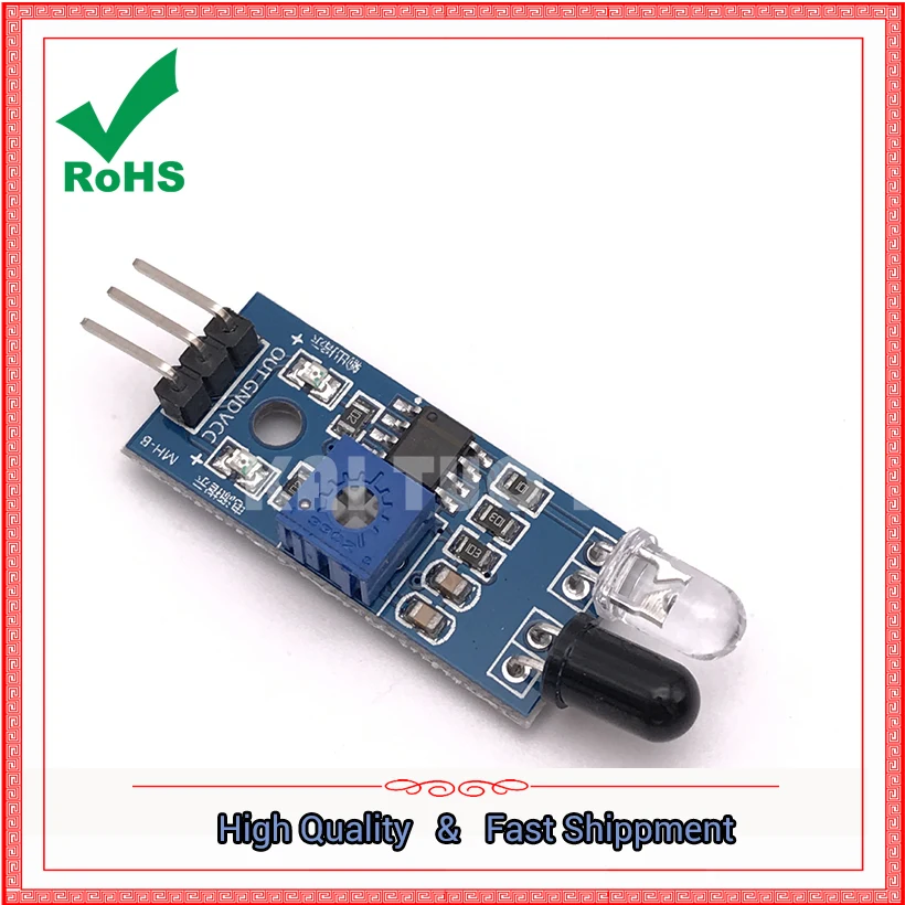 Intelligent Car Obstacle Avoidance Sensor Module Infrared Tube Photoelectric Reflection