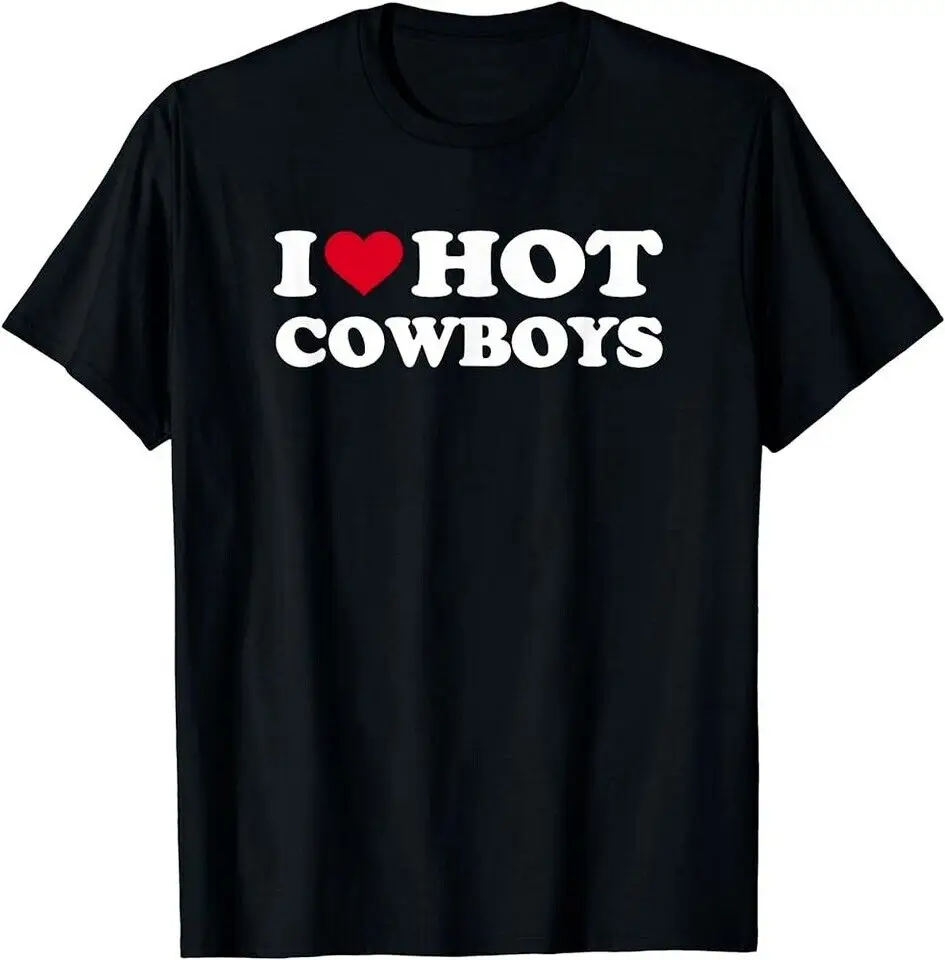 

Футболка с надписью «I Love Hot Cowboys»