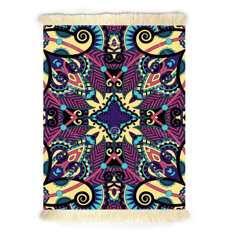 The mouse pad in Persian style is anti-slip and easy to clean. The carpet is suitable for home use as a computer accessory