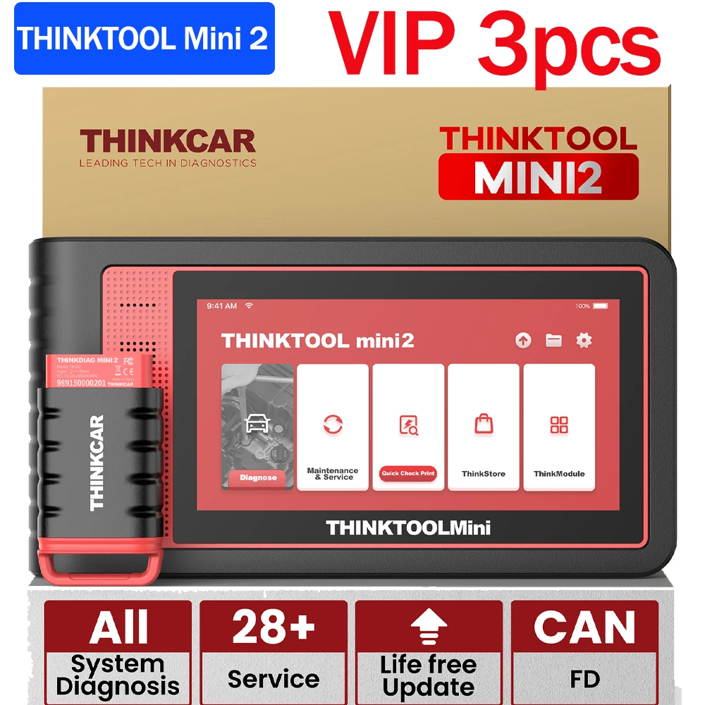 3pcs THINKCAR THINKTOOL Mini /THINKTOOL mini 2 OBD2 Diagnostic Tool All System Diagnosis 28 Reset Lifetime Free  obd 2 Scanner