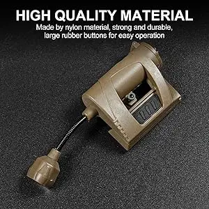 MPLS CHARGE Tactical Helmet Flashlight, 3 Modes LED Headlamp Compatible with OpsCore ARC Rails, Nylon Hunting Helmet Light
