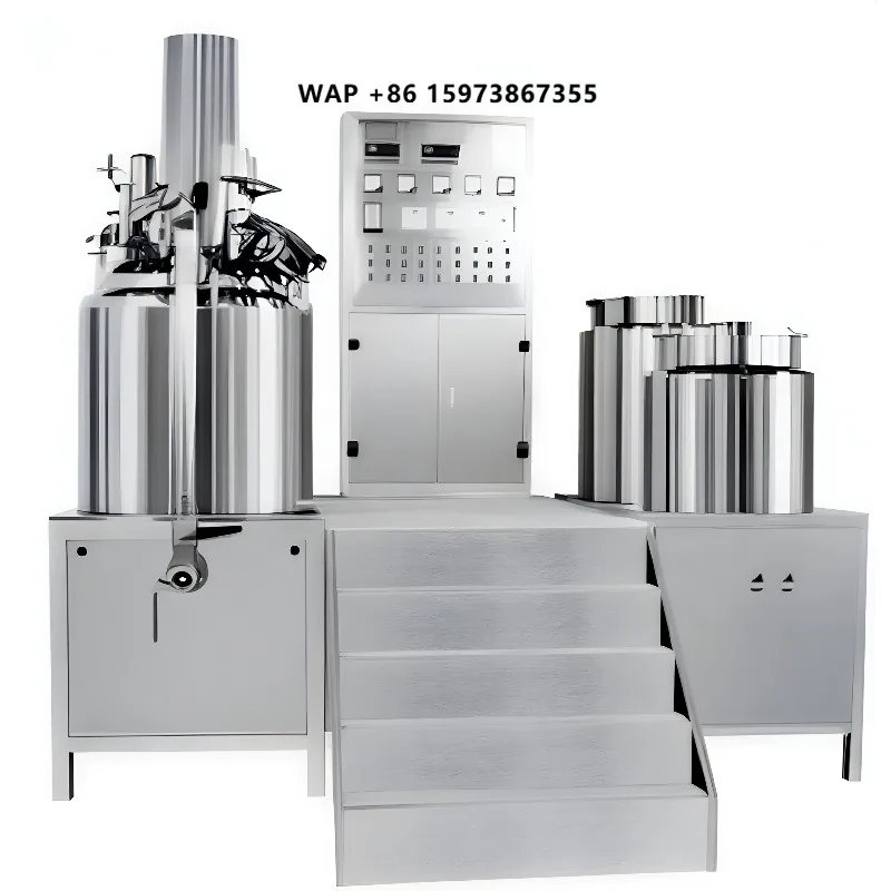 Stainless Steel Heavy-Duty High Shear Homogenizer Vacuum Emulsifying Machine Mixing Equipment Cream Soy Milk Butter Condensed