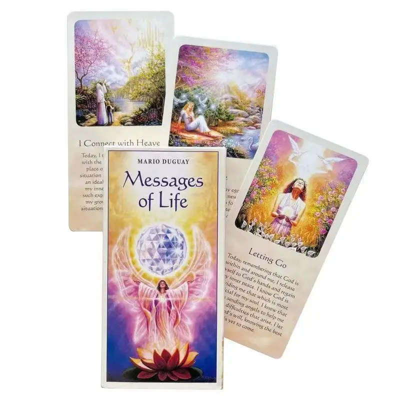 Oracle Tarot Card Deck for Party, Full English Board Game for Female, Message of Life