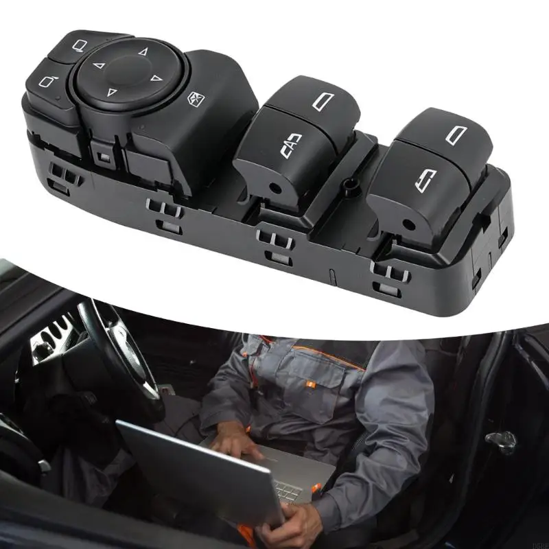 D5BE Car Window Control Assembly 84513464, Black Integrated Door Panel for Window Replacement During Routine Vehicle Repair and