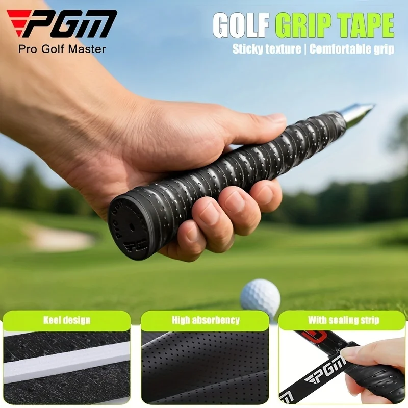 PGM golf grip tape, grip wrapping tape, grip handle tape. Made of PU material, with an internal ribbed strip and a built-in seal