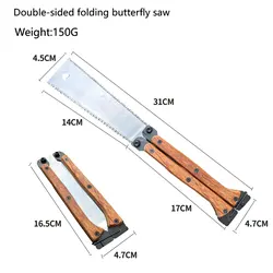 12 Inch Wooden Folding Saw SK5 Steel Labor-Saving Wear-Resistant Durable Foldable Portable Manual Tool