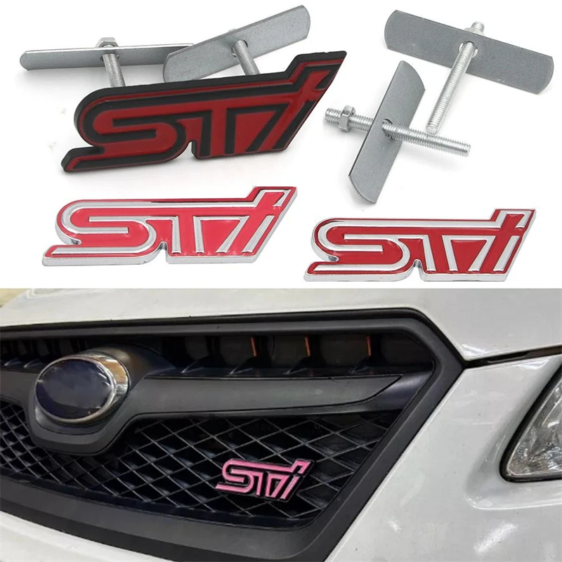 

Индивидуальная эмблема STI Subaru Impreza WRX STI, эмблема передней решетки и металлическая наклейка на заднюю дверь багажника