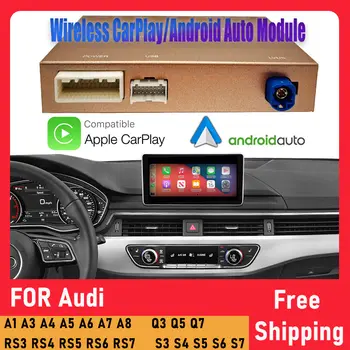 適用於Audi A1 A3 A4 A5 A6 A7 A8 B8 B9 MMI2G MMI3G MIB RMC 多媒體系統的無線 Apple CarPlay 盒 Android Auto 模組 10 最佳銷售 蘋果 CarPlay 奧迪 A4 B9 - №8