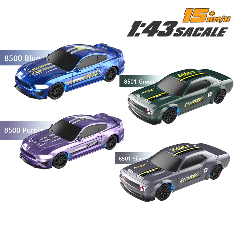 1/43 RC Drift Car 8500 8501 Off-Road Remote Control Racing Car 15 Km/H High Speed RTR Full Scale Car Toy Adults Gift