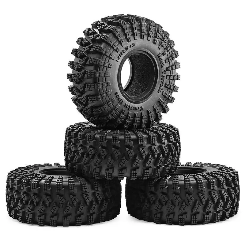 4pcs  1.9 120mm  Climber Tire Skin Climbing Tire SCX10 90046 D90 TRX4 TRX6 Tire