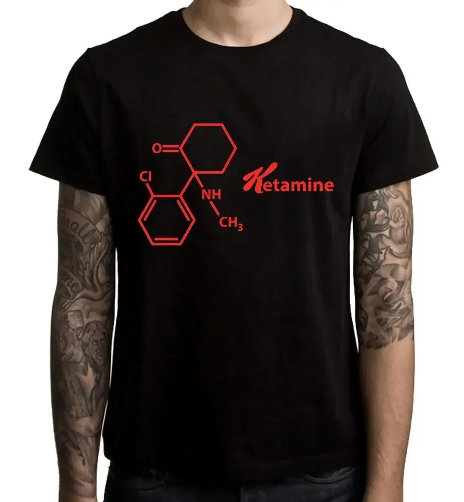 Ketamine Chemical Formula Men's T-Shirt Anime Graphic T-shirts for MenY2K Short Sleeve Tees