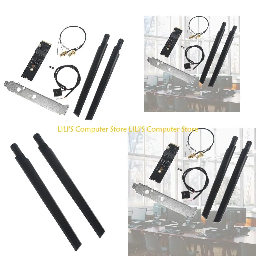 

A52B for M.2 to NVME Wifi Card for M.2 for key for M WiFi Converter Adapter for Solid Drive Desktop Motherboard