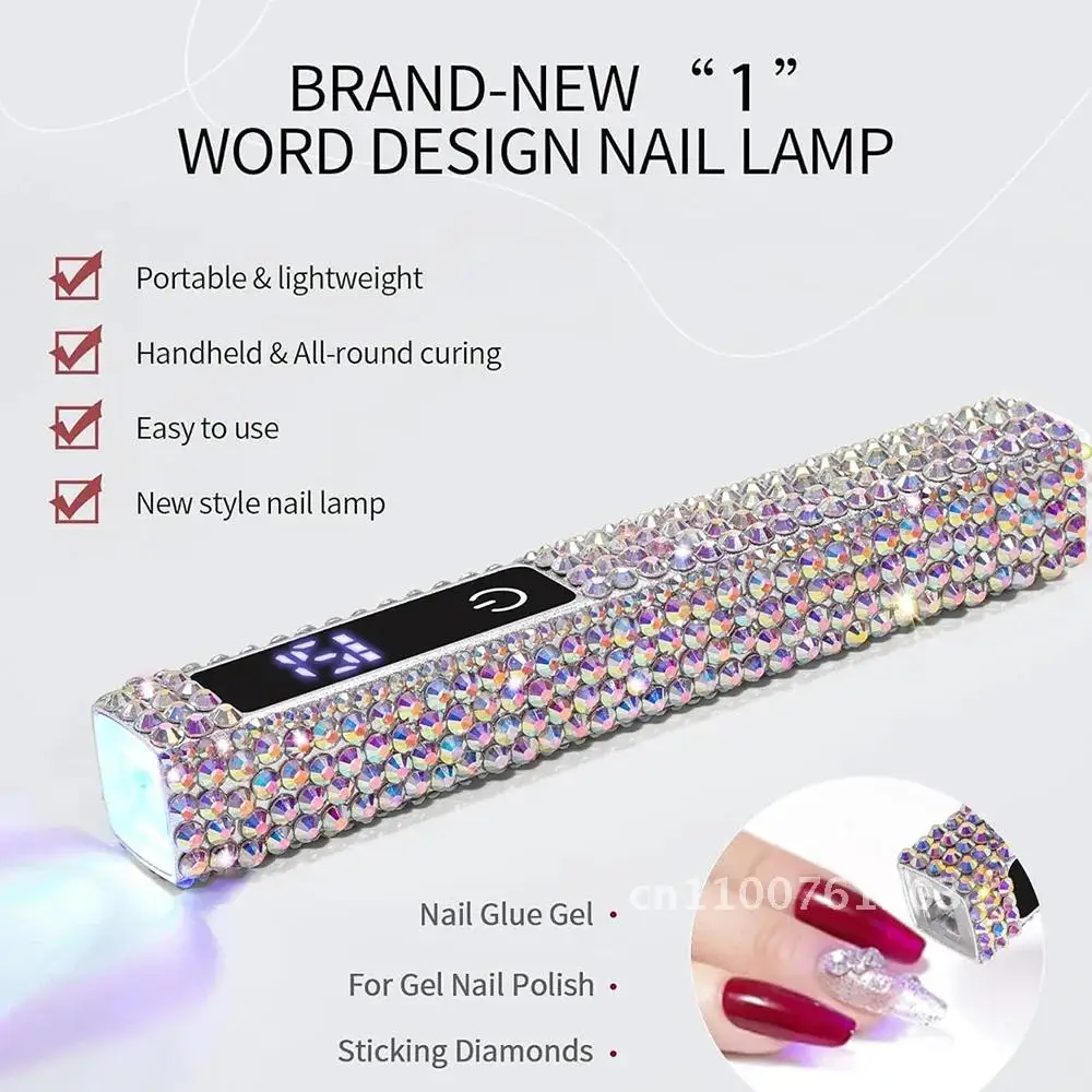 Mini Handheld UV Led โคมไฟสําหรับเล็บแบบพกพาเครื่องเป่าเล็บสําหรับ Curing Gel Polish เล็บโคมไฟไฟฉายสําหรับเจลเล็บ