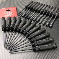 RJXHOBBY Black Super Hard HSS titanium plated Allen wrench Screwdrivers Tools Kit 1.5/2.0/2.5/3.0/4.0mm for RC Model Airplane
