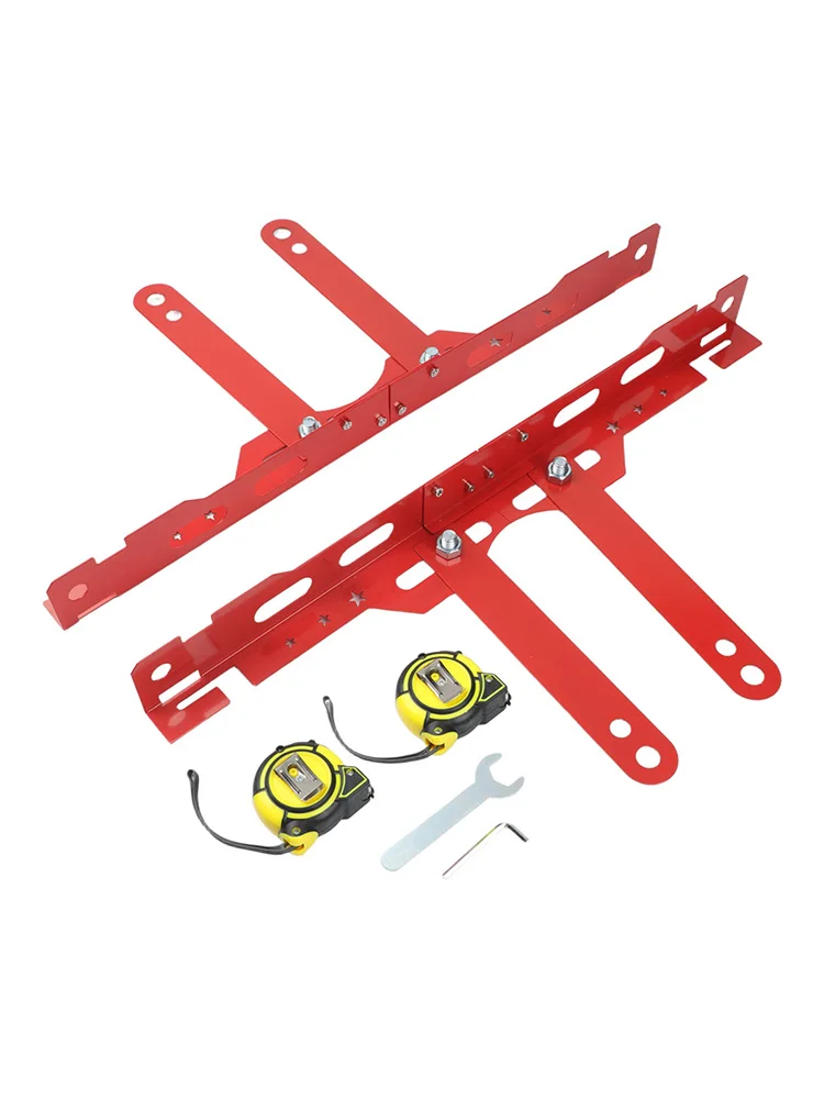 Auto Toe Alignment Tool Metal Plate With Measuring Tapes  Wrench Screw Replacement Car Wheel Alignment Tool Kit For Cars SUV view 5
