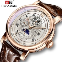 TEVISE Fashion Mechanical Watches For Men Business Military Waterproof Watch Men Top Brand Luxury Automatic Watch Montre Homme