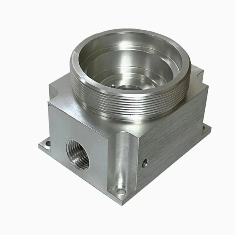 Precision Custom CNC Machined Stainless Steel Hydraulic Valve Body for Industrial Use