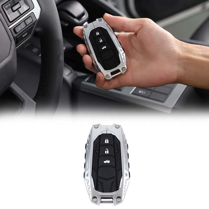For 2024+ Toyota Prado LC250 Land Cruiser 250 Key Protective Case Key Decorative Cover Zinc Alloy Auto Accessories (Mecha Model)