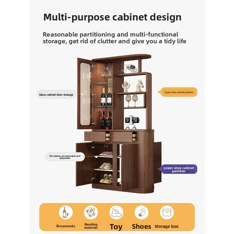 Factory Direct 2026 Opposite the door, new Chinese-style living room partition cabinet, double-sided screen cabinet,