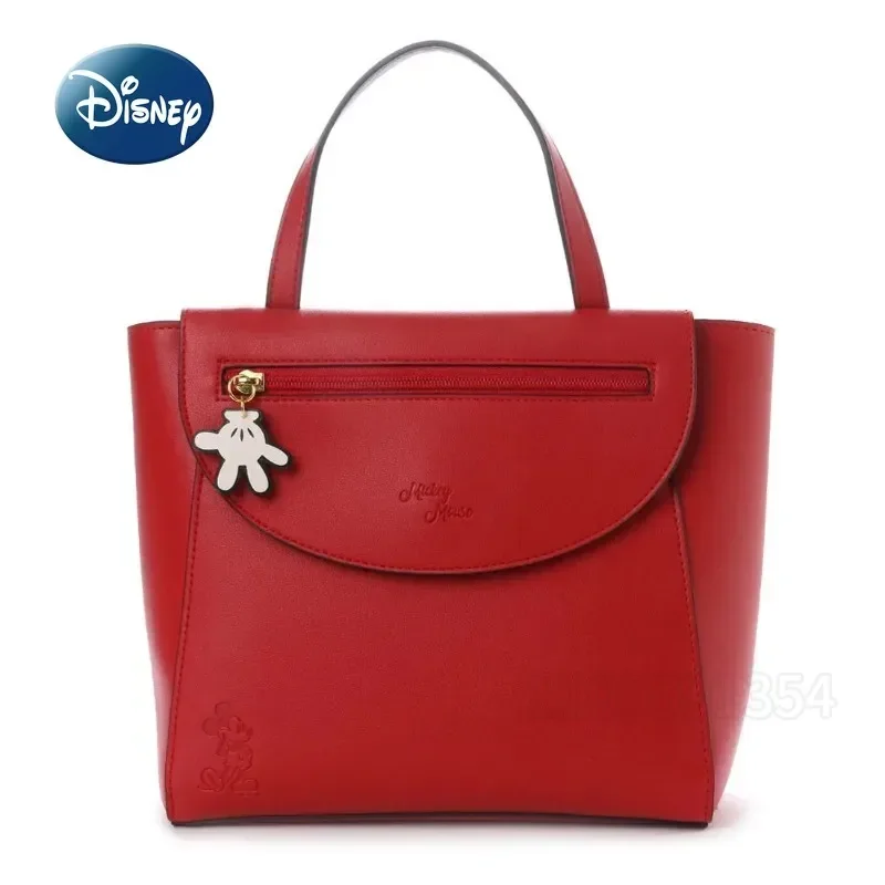 Disney Mickey tas tangan kartun wanita, tas kurir, tas bahu kapasitas besar, tas wanita asli, merek mewah, tas tangan wanita baru