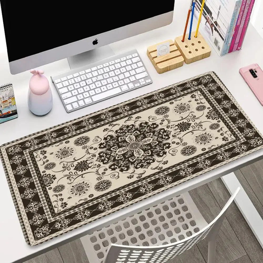 

Floral pattern mousepad is an ideal choice for gamers families as a large computer accessory in Persian style