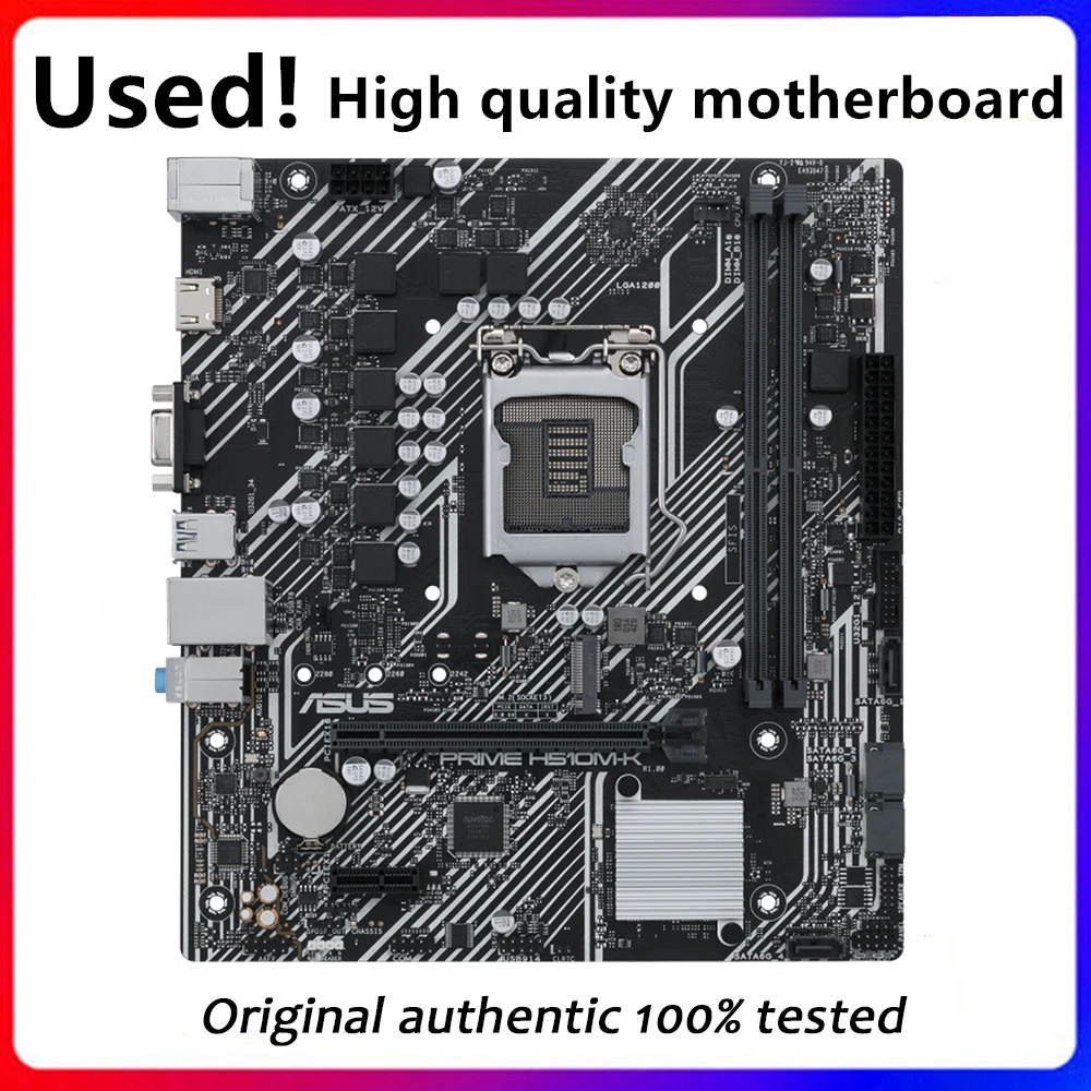 Used For Asus PRME H510M-K motherboard Original Desktop Intel H510 H510M DDR4 Motherboard LGA 1200  i7/i5/i3 USB3.0 M.2 SATA3