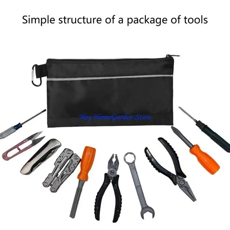 C63B Oxford Cloth electrician zippered Tool Carriers حقيبة متعددة الوظائف لتنظيم ونقل الأداة الأساسية