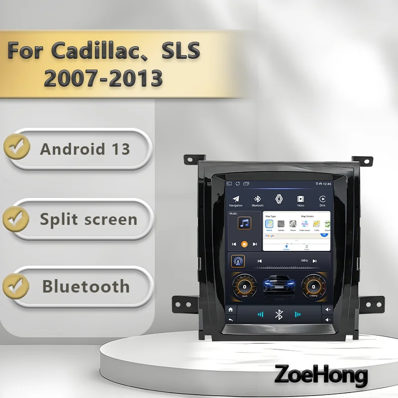 

ZoeHong Android 13, система 4G WIFI для Cadillac SLS 2007-2013, беспроводной Carplay, GPS-навигация, автомобильный радиоплеер, мультимедийное видео