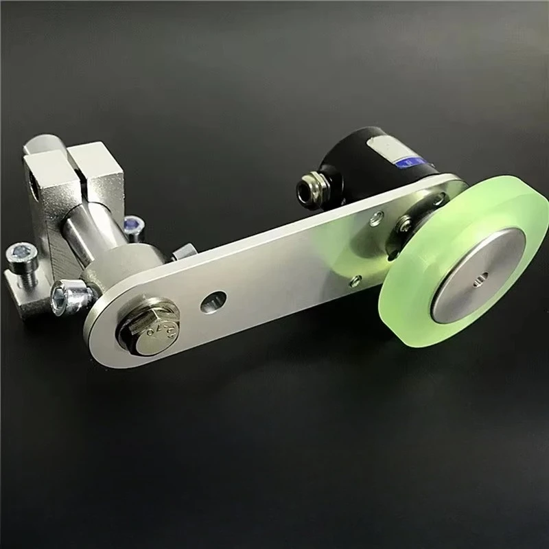 40mm Aluminum Encoder Mounting Bracket, Industrial Polyurethane Measuring Wheel Support Holder