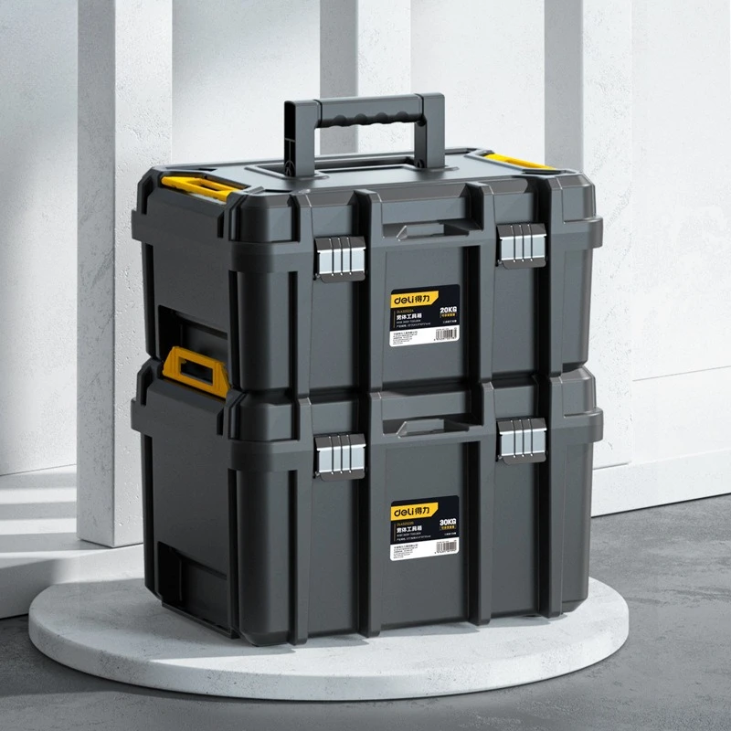 

Wide-body Toolbox, Large-capacity Multi-functional Portable Plastic Hand-held Electrician's Toolbox