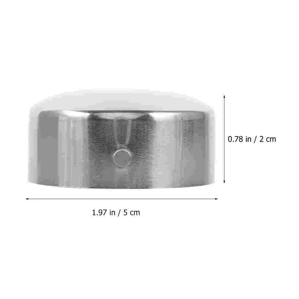 Aço inoxidável Corrimão End Caps, Stair Railing End Plugs, Metal Corrimão, 4pcs