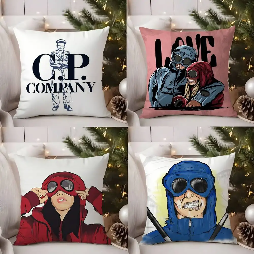 الأزياء C_C و P C_Company كيس وسادة المنزل النوم كرسي الظهر قصيرة أفخم الوجهين الطباعة مكتب قيلولة الوقت غطاء الوسادة