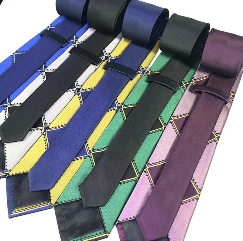 Anime Kira Yoshikage Cosplay Ties Pendant Kujo Jotaro Neck Tie Props Fashion Necktie