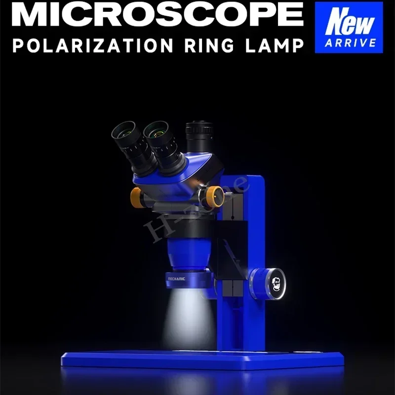 Meccanico LS720 48mm Microscopio Anello luminoso Luminosità regolabile Lampada polarizzata per protezione degli occhi per illuminazione di