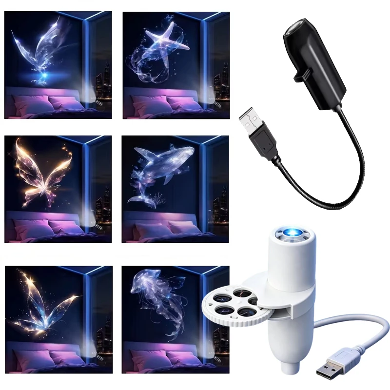 Mini-Galaxie-Sternprojektor LED-Sternenhimmel-Nachtlicht Heim-Hintergrund-Atmosphärenlicht Schlafzimmer Auto-Dekoration Kindergeschenk
